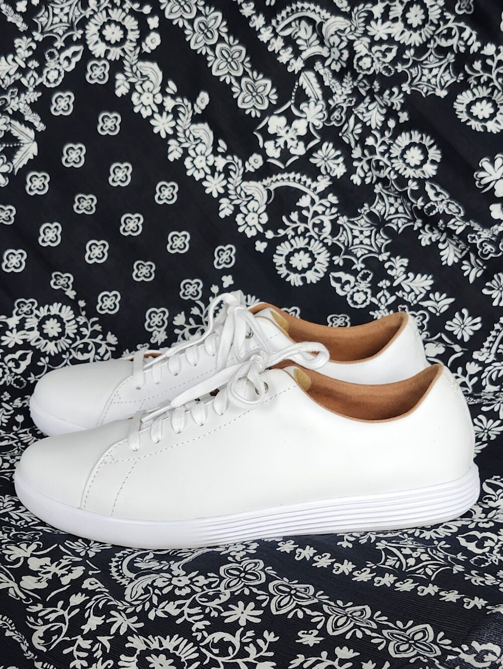Cole Haan White Crosscourt Sneakers - Picture 5 of 9
